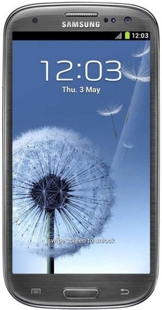 Смартфон Samsung Galaxy S3 GT-I9300 16Gb Titanium grey - Невьянск